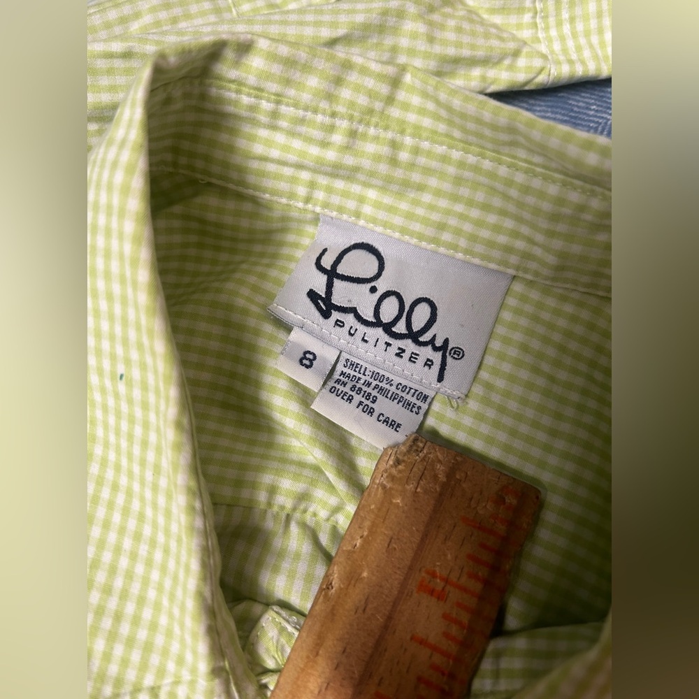 Lilly Pulitzer Yellow Casual Button Down Shirt - Picture 2 of 6